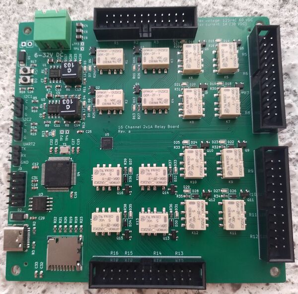 STM32 16 Channel Relay Board - Stm32World Wiki